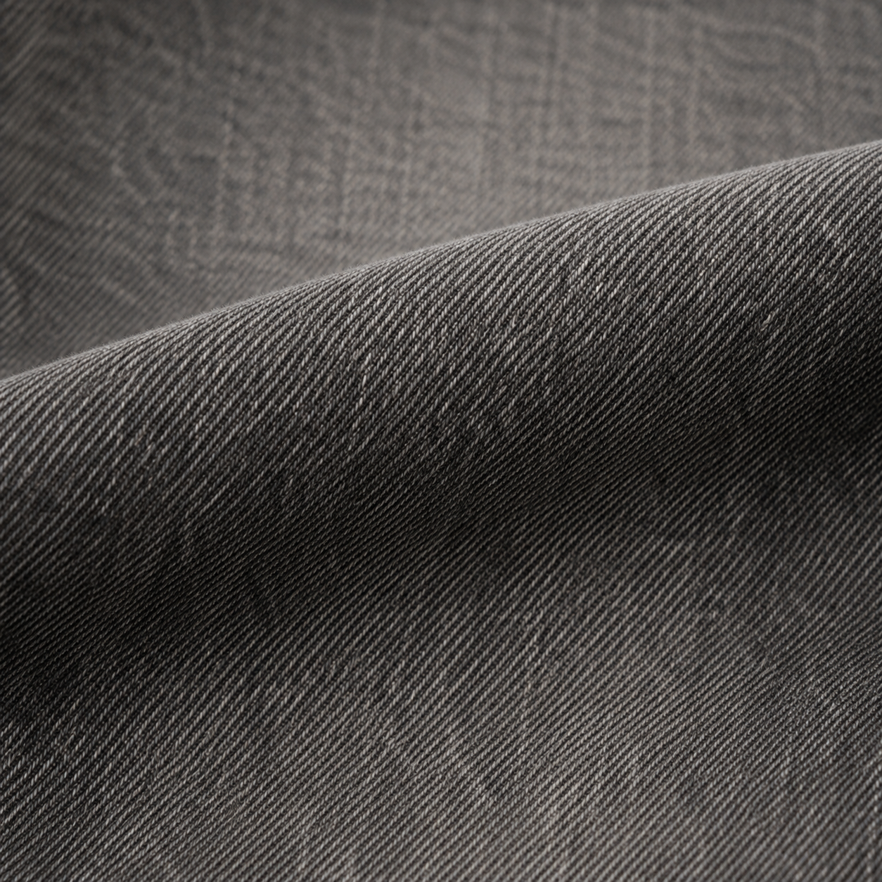 Smoky Gray Baggy Jeans with Center-Leg Fading