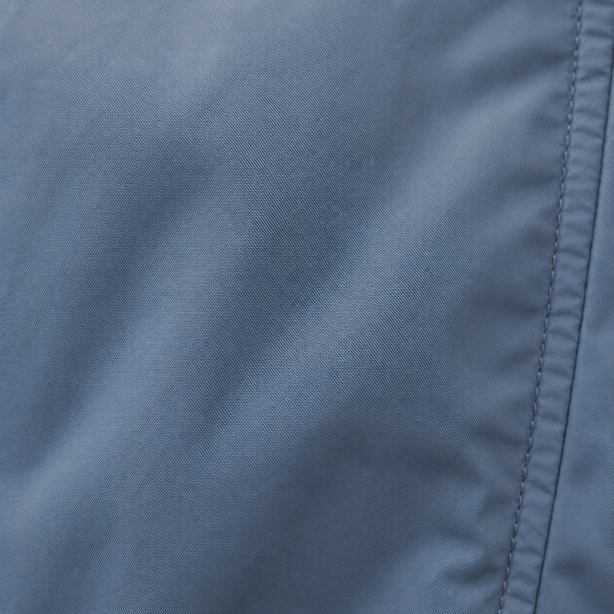 Dusty Blue Bomber Jacket with Sleeve Zip Pocket