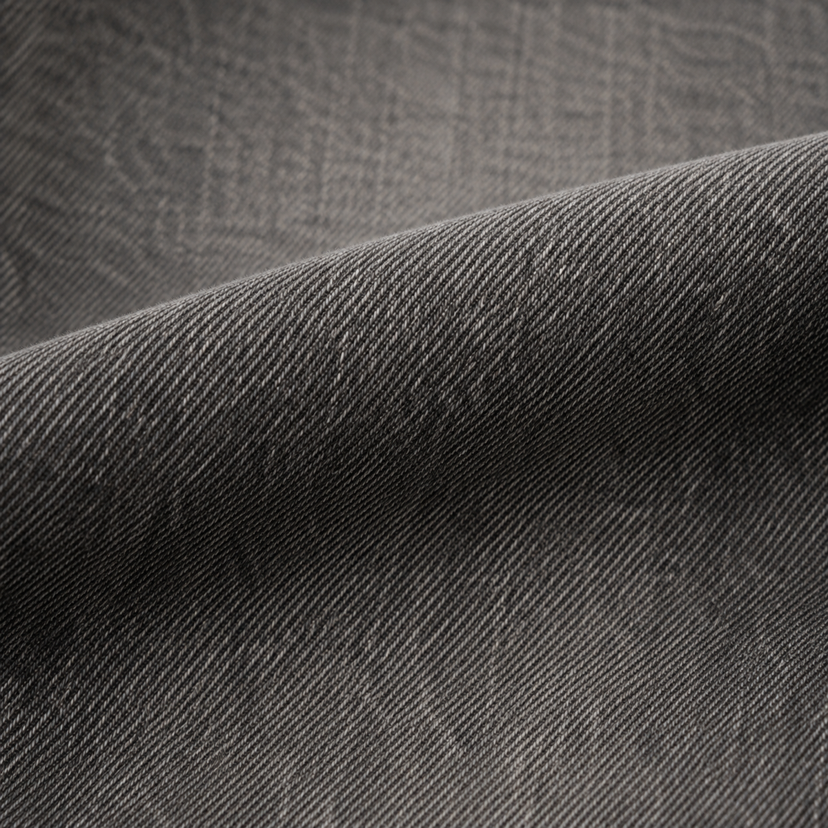Smoky Gray Baggy Jeans with Center-Leg Fading